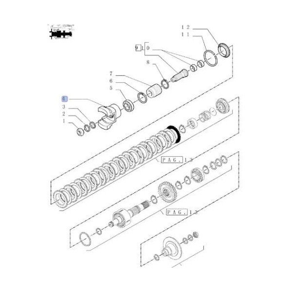Flansza wału napędowego wyjście ze skrzyni Case New Holland 9970069 9969090 76086306 291524A1