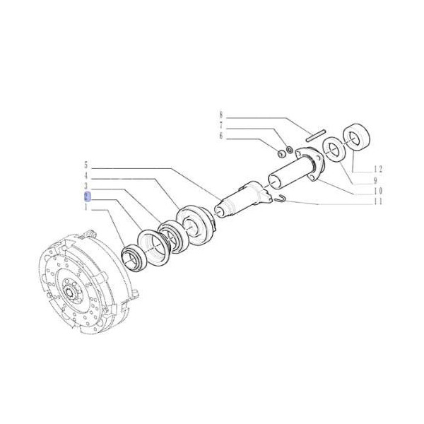 5087034 Kołnierz tulei łożyska oporowego Case New Holland
