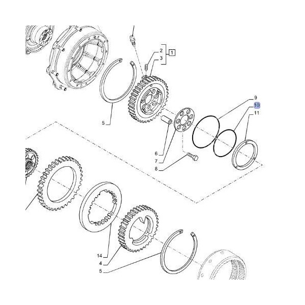Oring piasty koła Case Maxxum 100 110 125 130 140 MXM Puma New Holland TM TS T7 5177912