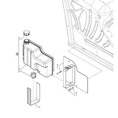 Zbiornik płynu spryskiwaczy New Holland TD5.90, TD5.105, TD5.110, TD5.115
Case
Farmall JX
