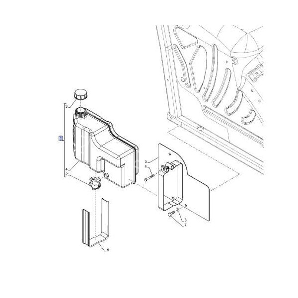 Zbiornik płynu chłodniczego New Holland 84588887 47514498