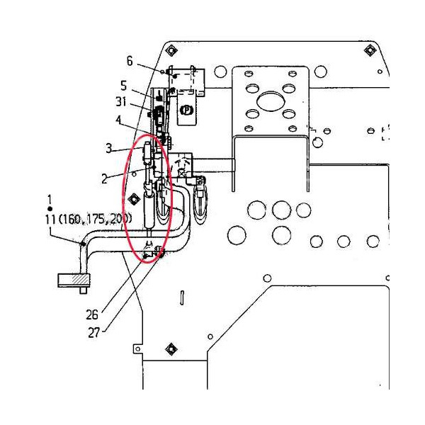 AKK4136 Siłownik hamulca postojowego, ręcznego Deutz Fahr Agrotron  04414574