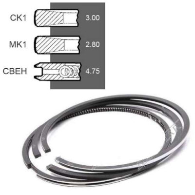 Pierścienie tłokowe Ford 3.00x2.80x4.75mm 87802459