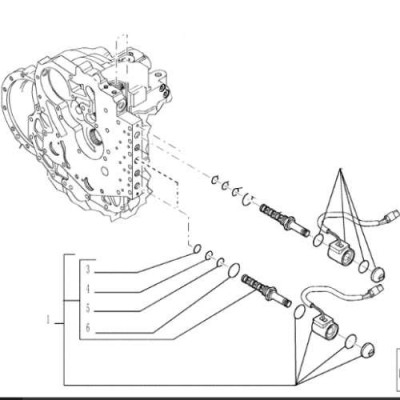 Elektrozawór cewka zawór case tx new holland LM5040, LM5050, LM5060, LM5080, LM5040, LM5060 Fiat Kobelco 87395083