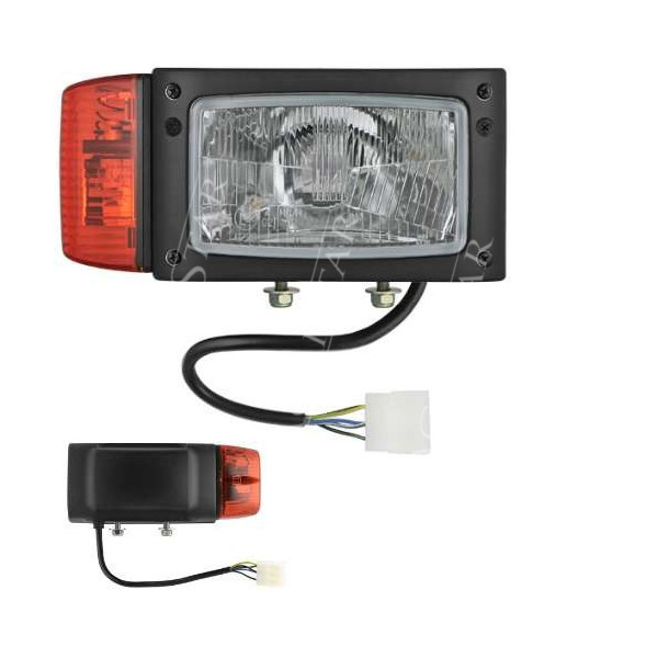 Lampa przednia drogowa zespolona klosz Pług śnieżny Merlo New Holland LM Manitou JCB piaskarka