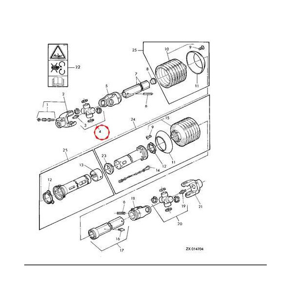 AZ50227 krzyżak wału napędu hedera john deere AZ50227, 2054, 2056, 2058, 2064, 2066 2254, 2256, 2258, 2264, 2266