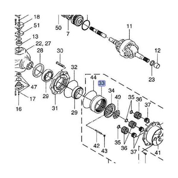 Wieniec zębaty układu planetarnego 85815847 Z101763 new holland lm claas scorpion john deere 3215 3415 3220 3420 manitou MLT730,