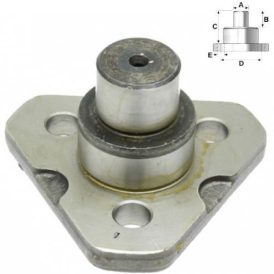 PON2807 Sworzeń zwrotnicy górny