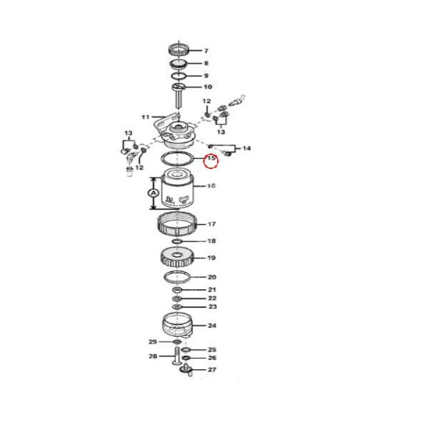 SUP3618 oring filtra Paliwa  John Deere r113565
