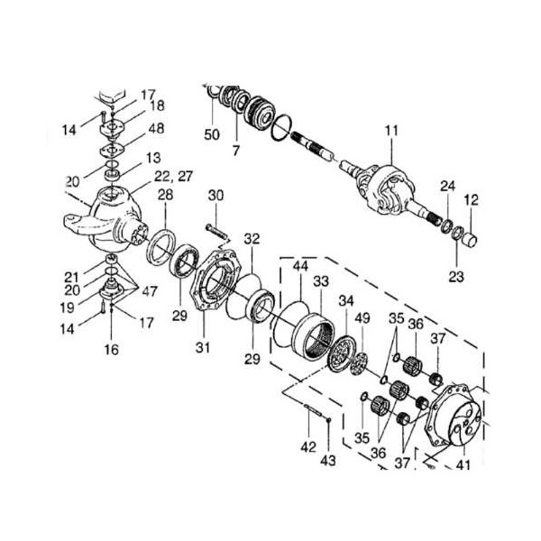 PON1007 Piasta Koła Manitou MT, MLT, MRT, MVT, ML 635 601246 85820474