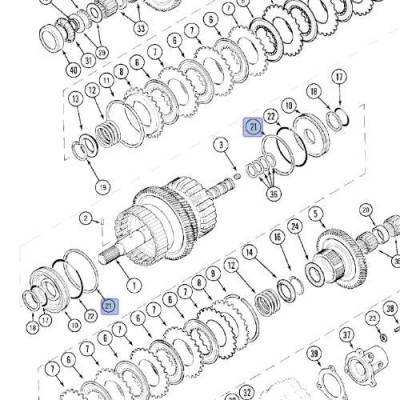 Pierścień teflonowy tłoka dociskowego sprzęgła Case
MX150 MX170
Magnum 7120 7230 7240 McCormick 329896A1