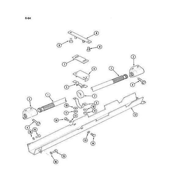 PON2126 Podpora mocowanie łożyska wału napędowego Case XL Mc Cormick