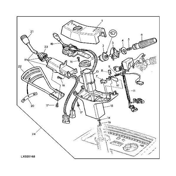 ELE51103 Przełącznik świateł, sygnału John Deere 6100, 6200, 6300, 6400, 6506, 6600, 6800, 6900, 6010, 6110, 6210, 6310, 6310S,