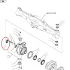 PON1766 Uszczelniacz półosi krótkiej Case JXU Farmall New Holland T5060, T5070 T5.115, T5.120, T5.95, T5.105