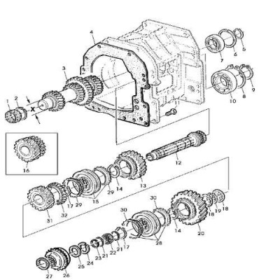 Synchronizator skrzyni biegów John Deere AL157732