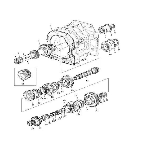 Synchronizator skrzyni biegów John Deere AL157732