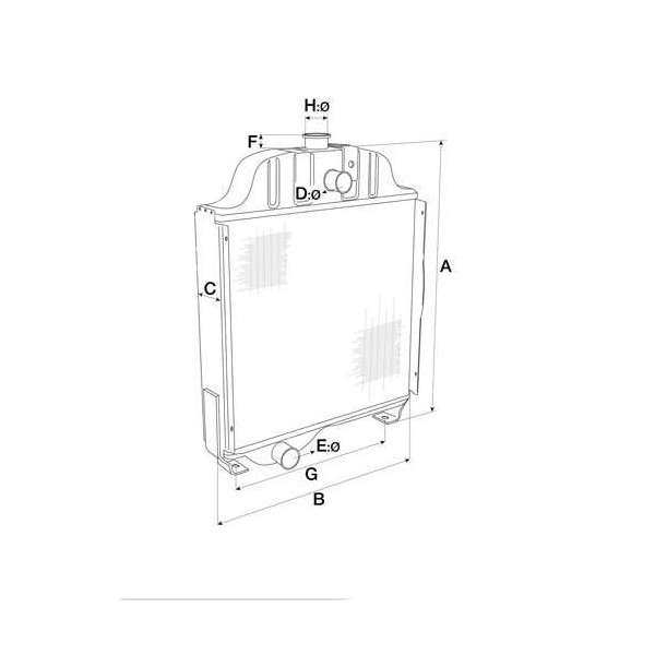 Chłodnica wody Massey Ferguson 3787420M2