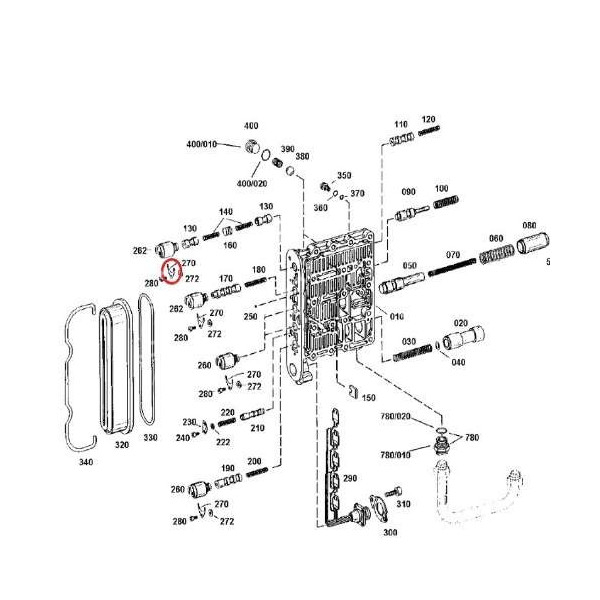 ELE7003 Blaszka mocowanie elektrozaworu skrzyni biegów Case Deutz Hurlimann Same Lamborghini Steyr 04416677, F824.100.090.540, F