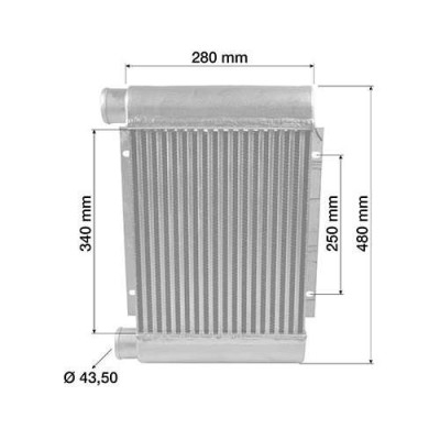 Intercooler chłodnica powietrza Case JX60 JX70 JX80 JX90 JX95, New Holland TD5010 TD5020 TD5050 84291559, 87541604