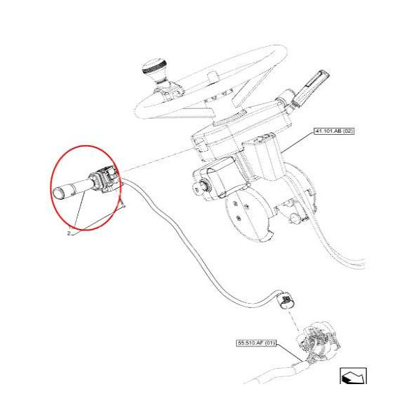 ELE51107 Przełącznik wycieraczek Case MXU Maxxum Puma New Holland Steyr CVT 84288425