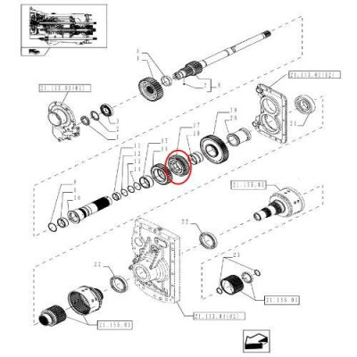 Synchronizator Case Puma Magnum CVT CVX New Holland T7.220 T7000 T7060, T7070 Autocommand Steyr  87534217