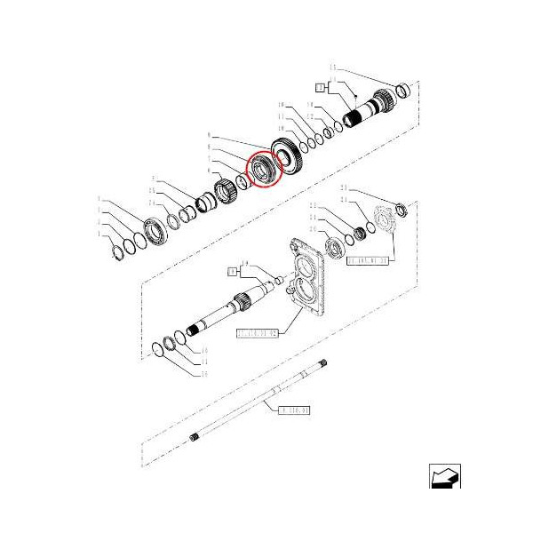 Synchronizator Case Puma CVT CVX Optum Magnum New Holland T7000 Autocommand Steyr 87534212