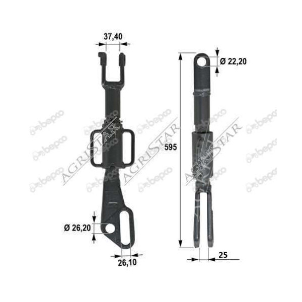 5093190 Ramię Podnośnika Wieszak New Holland TD75D TD80D TD80D TD5030 TD5040 Case JX75 , JX80 , JX85 , JX90 , JX95 FARMALL