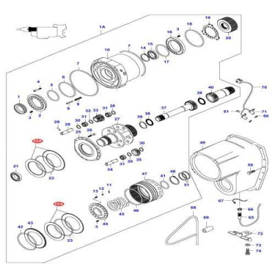 Tarczki zestaw sprzęgłą skrzyni biegów jazdy Valtra N91, N101, N111, N121, N141, N82 T120, T130, T140, T150, T160 T180