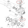 Sworzeń zwrotnicy Claas Axion Massey Ferguson 7400 7600 Valtra 11337170 , AL160525 , V36249300