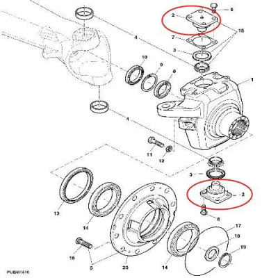 Sworzeń zwrotnicy Claas Axion Massey Ferguson 7400 7600 Valtra 11337170 , AL160525 , V36249300