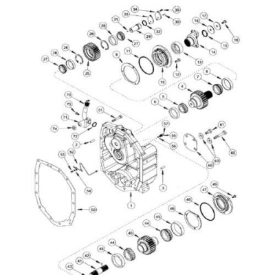 Uszczelniacz wyjścia ze skrzyni Case Magnum 215 245 260 310 380 MX MX180 MX230 MX270 New Holland TG TG210 TG255 T8010 T8040 T8