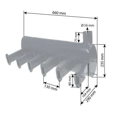 02165302 Tłumik wydechowy Deutz Fahr 8006 9006 100006