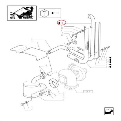 Tłumik, rura wydechowa Case:
JX70U, JX80U, JX90U, JX100U
New Holland:
TL70, TL80, TL90, TL100