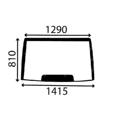 Szyba przednia czołowa Case Magnum 123387A1 96594C3