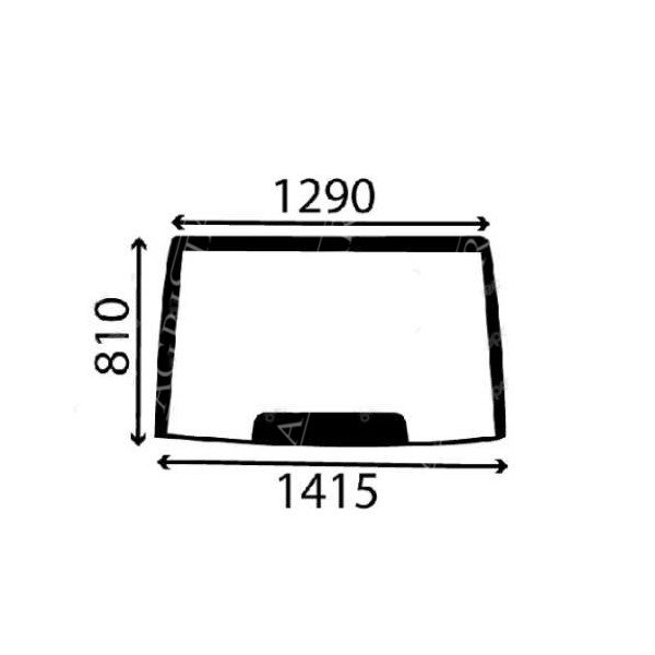 Szyba przednia czołowa Case Magnum 123387A1 96594C3