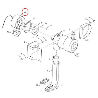 Dmuchawa wentylator kabiny Case MX210 MX230 MX240 MX255 MX270 MX285 Magnum New Holland T8 TG210 TG230 TG255 TG285 CR