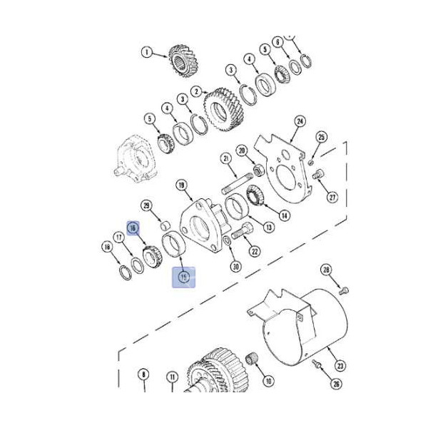 Łożysko skrzyni 61063C91, 17498D, A186411, 86977427, 485622R1, 2991, 27214, 25490H, 111923H1