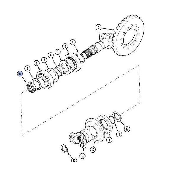 Nakrętka wałka ataku 03215200, 056420Z114, 06914529, 090000855, 1000089264, 10334537F, 115054, 11709289, 137700420814, 14002918,