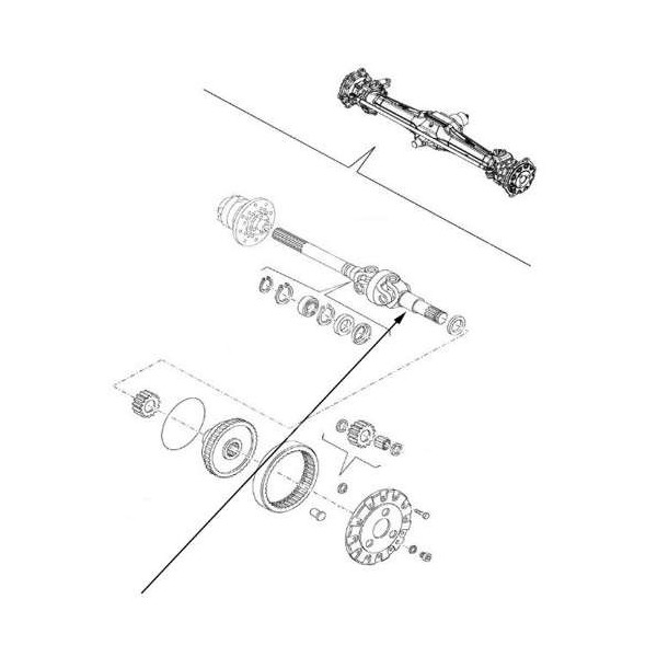 Półoś kompletna New Holland TD5010 TD5020 TD5030 TD55D TD60D Plus TD65D TD70D Plus Case jx70 farmall Fiat 60-56 60-56DT Ford 513