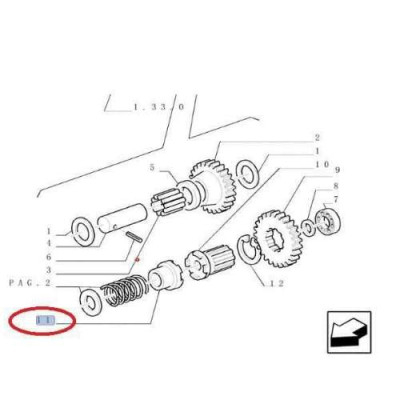 Piasta przystawki przedniego napędu Case JX60 JX70 JX80 JX90 JX95 JXU New Holland TL100 TL70 TL80 TL90 T TL100A TL70A TL80A TL90