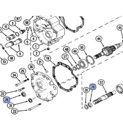 Uszczelniacz wałka  Case magnum 7110, 7120, 7130, 7140, 7150, 7230, 7240, 7250, 148663C1 540 obrotów