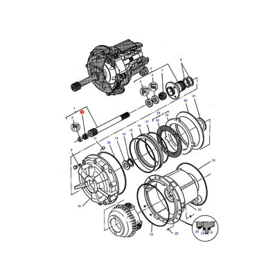 Łożysko igiełkowe wałka skrzyni biegów 3382792M1