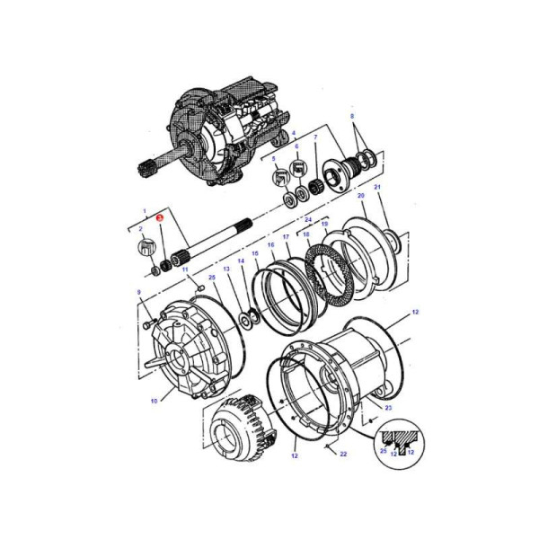 Łożysko igiełkowe wałka skrzyni biegów 3382792M1