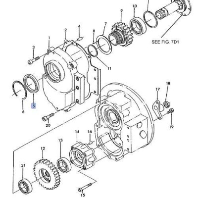 Uszczelniacz wałka skrzyni Ford K3660223161, 83962304, BC3834E