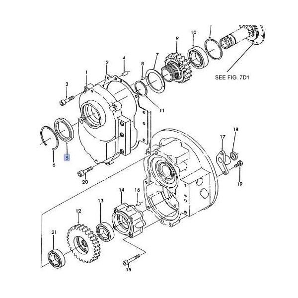 Uszczelniacz wałka skrzyni Ford K3660223161, 83962304, BC3834E