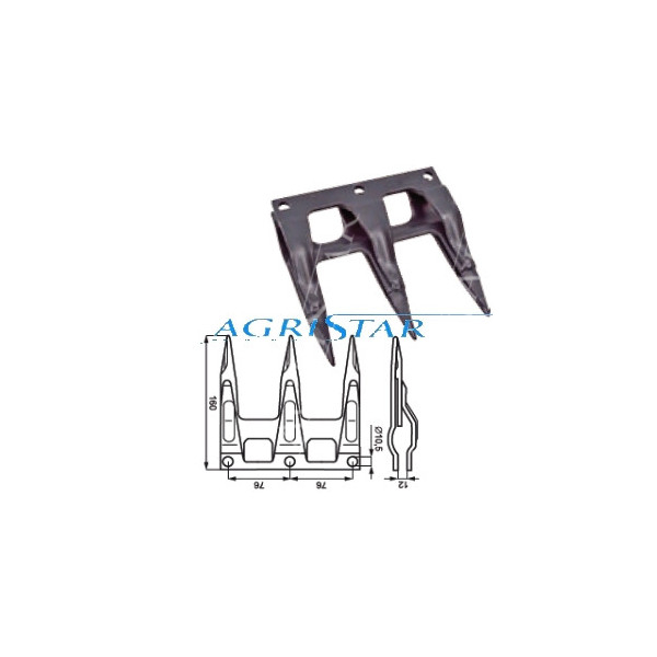 SCH-410100036 Bagnet potrójny Schumacher John Deere Deutz Fahr