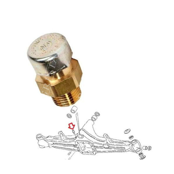 2 odpowietrznik śruba odpowietrzająca osi carraro m10x1 Case new holland manitou mccormick  VALTRA jcb fiat