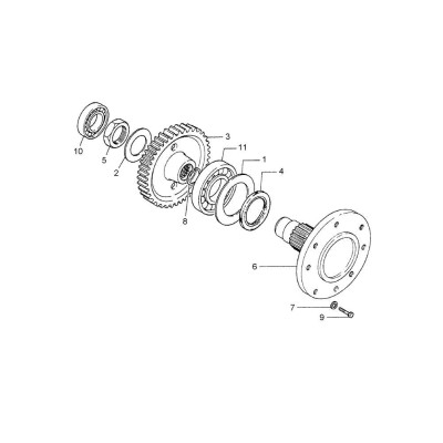 5128907 zębatka przekładni półosi Z-67 case ih new holland fiat 5128907  farmall jx vj  66 td td5 td5000 tdd