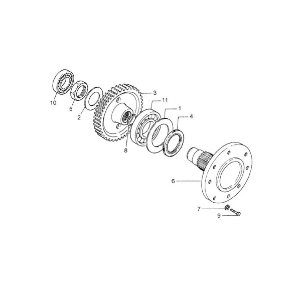 5128907 zębatka przekładni półosi Z-67 case ih new holland fiat 5128907  farmall jx vj  66 td td5 td5000 tdd