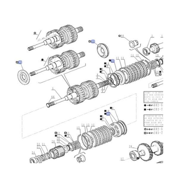 85827773, 85807519, 9968294 Tłok sprzęgłowy Power Shuttle New Holland LM430 LM415A LM425 LM410 LM435 LM445 LM630 LM640